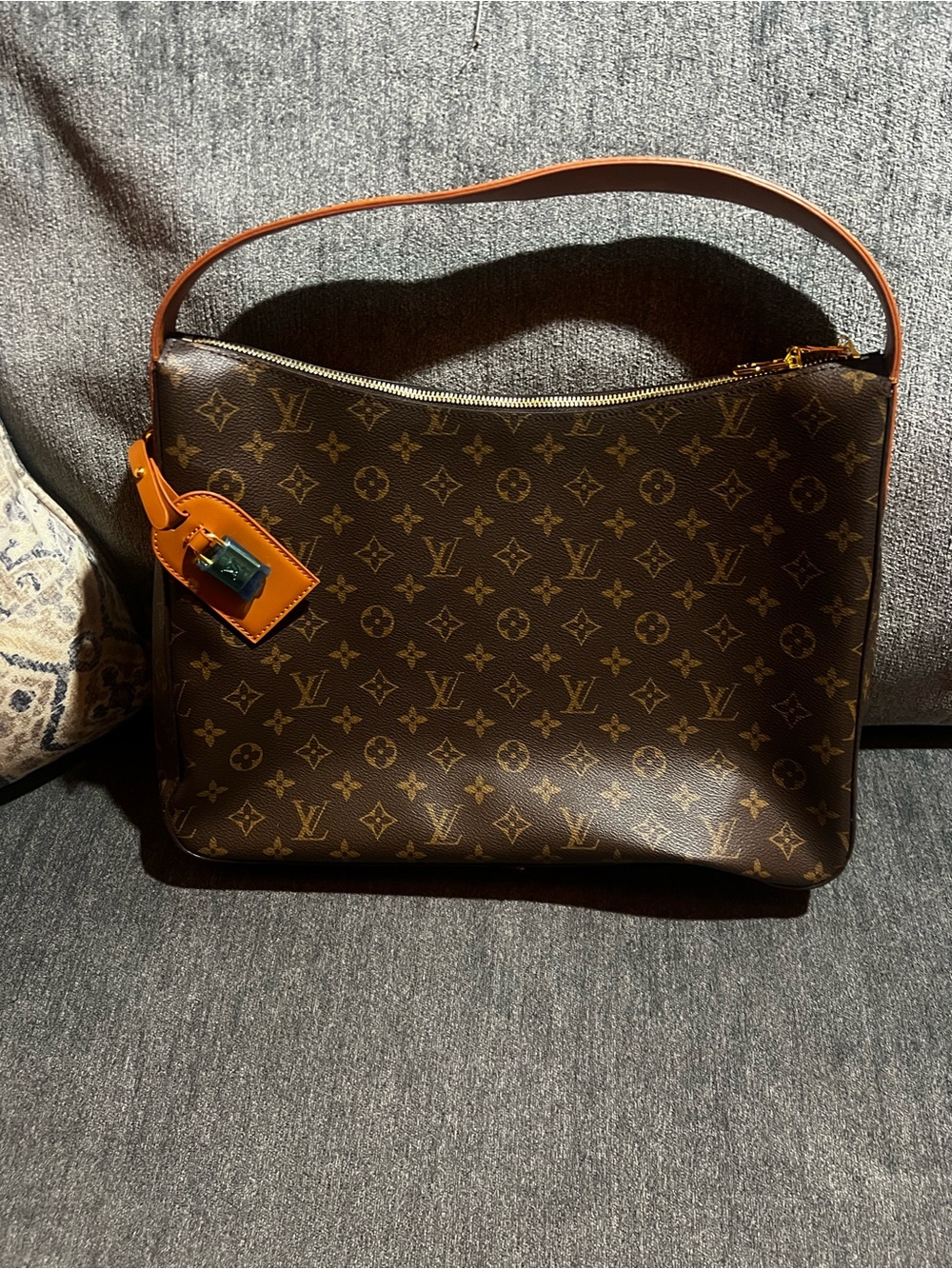 Faux Louis Vuitton Monogram Canvas Brown and Tan Shoulder Messenger